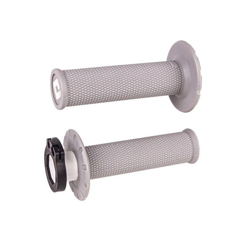 Revêtements ODI MX V2 Lock-On sans gauffrage gris clair