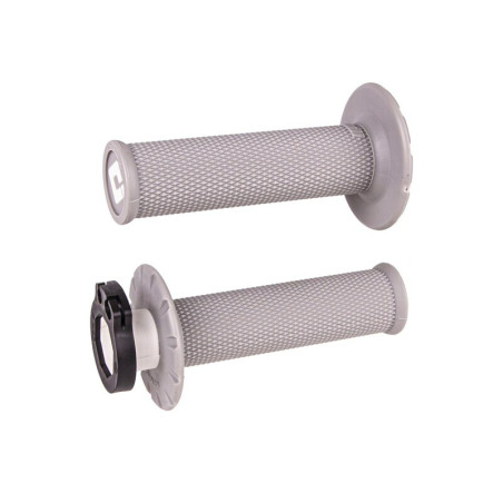 Revêtements ODI MX V2 Lock-On sans gauffrage gris clair