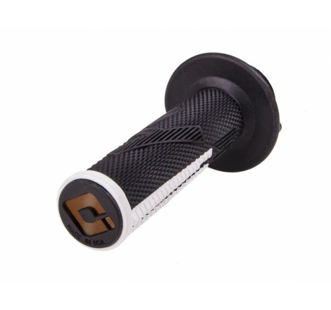 Poignées ODI Emig Pro V2 Lock-On Full Grip noir/blanc
