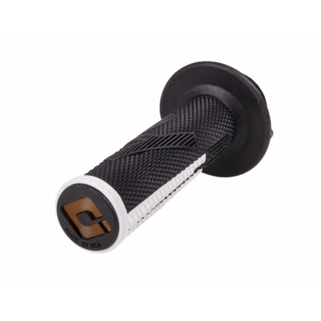 Poignées ODI Emig Pro V2 Lock-On Full Grip noir/blanc