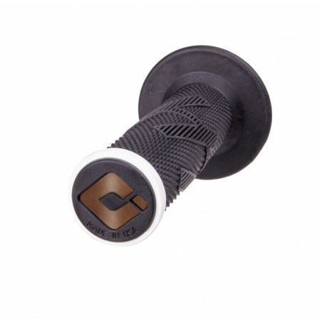Poignées ODI Emig Pro V2 Lock-On Full Grip noir/blanc