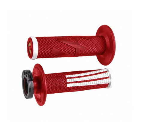 Poignées ODI Emig Pro V2 Lock-On Full Grip rouge