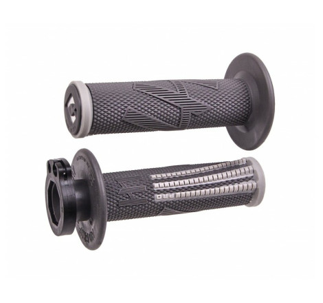 Poignées ODI Emig Pro V2 Lock-On Full Grip gris
