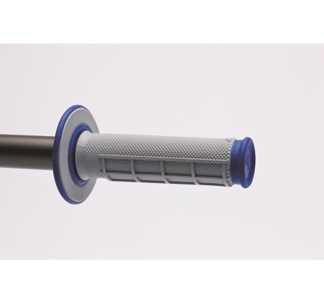 Revêtements RENTHAL Dual Series semi-gauffrés gris/bleu