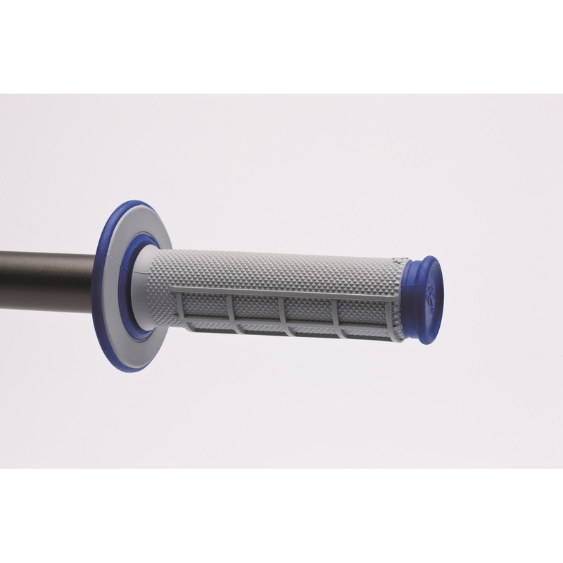 Revêtements RENTHAL Dual Series semi-gauffrés gris/bleu
