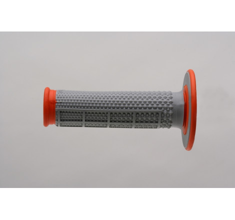 Revêtements RENTHAL Tapered Series MX semi-gauffrés gris/orange