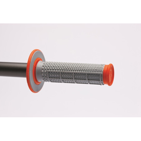 Revêtements RENTHAL Tapered Series MX semi-gauffrés gris/orange