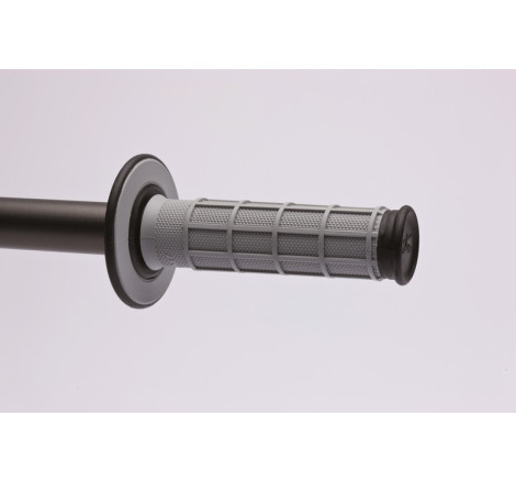 Revêtements RENTHAL MX Dual Compound gaufrés gris
