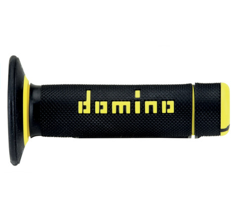 Revêtements DOMINO A020 Bicolore MX Full Grip Noir/Jaune