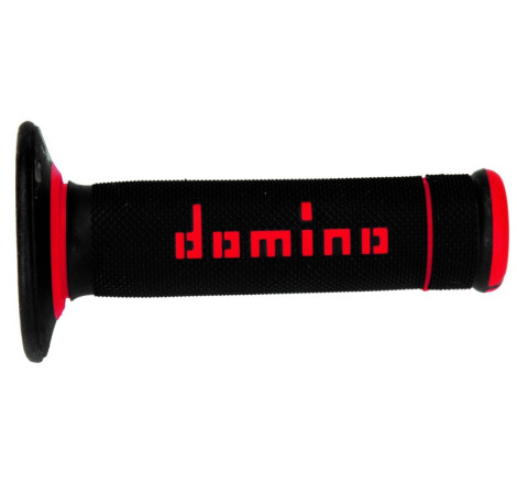 Revêtements DOMINO A020 Bicolore MX Full Grip Noir/Rouge