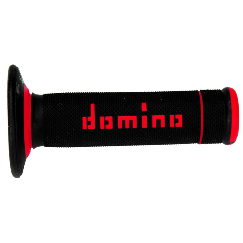 Revêtements DOMINO A020 Bicolore MX Full Grip Noir/Rouge