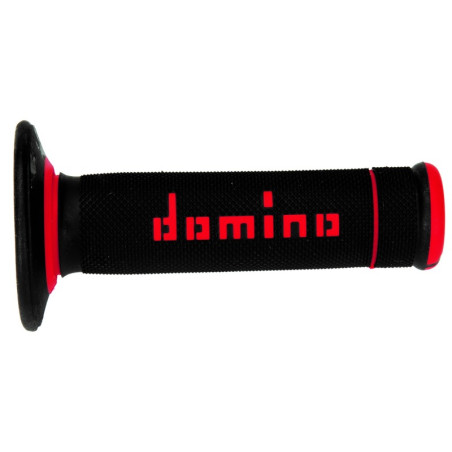 Revêtements DOMINO A020 Bicolore MX Full Grip Noir/Rouge