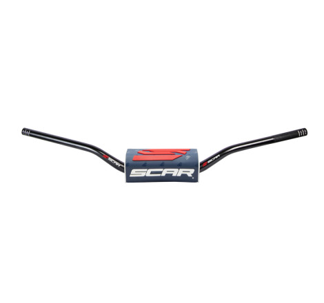 Guidon SCAR O² 28,6 mm Mini 65/85 Low Bend bleu foncé