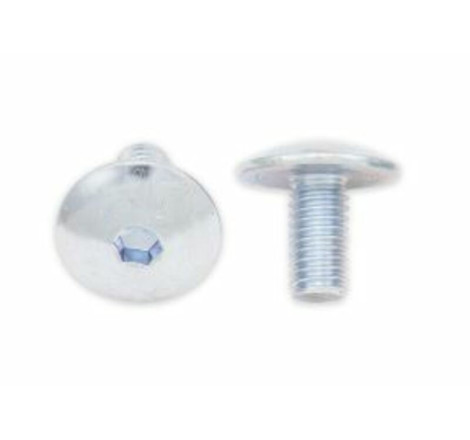 Vis tête bombée plate BOLT M6x1x12mm 10 pièces