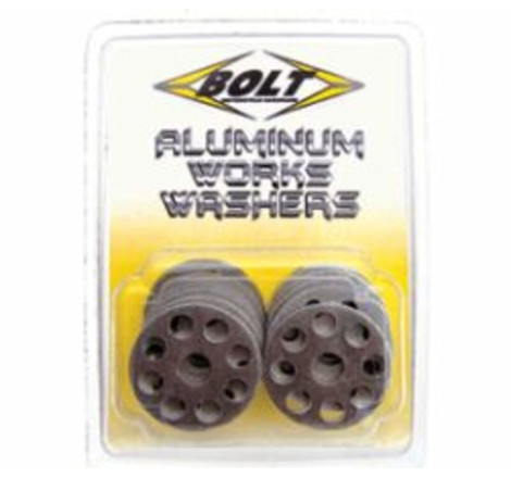 Rondelles percées aluminium BOLT – lot de 10