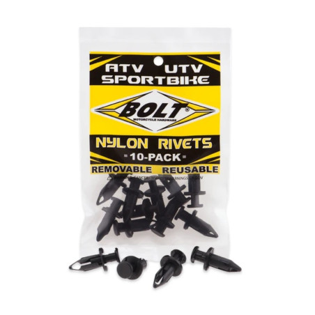 Rivets plastique BOLT M8 – 10 pièces