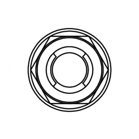 Écrou Fuji BOLT M6x1 tête 10 mm acier x10