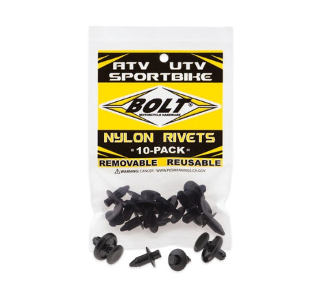 Rivets plastique BOLT M7 – 10 pièces