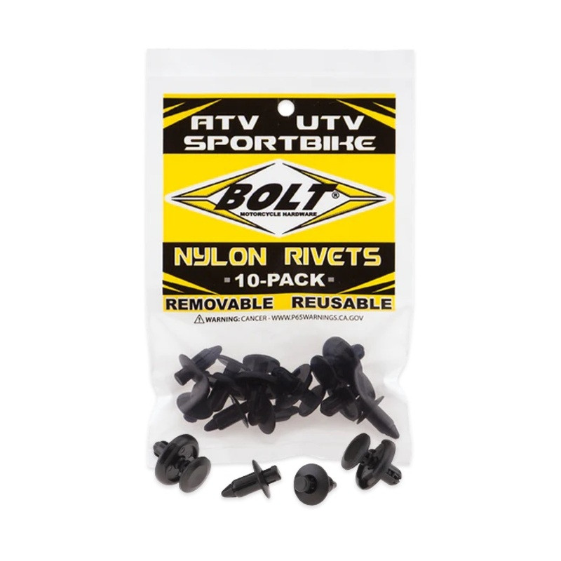 Rivets plastique BOLT M7 – 10 pièces