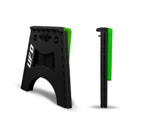 Lève-moto repliable UFO Mecha vert pour entretien et stockage tout-terrain