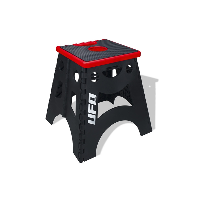 Lève-moto repliable UFO Mecha rouge pour entretien et stockage tout-terrain
