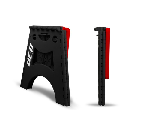 Lève-moto repliable UFO Mecha rouge pour entretien et stockage tout-terrain