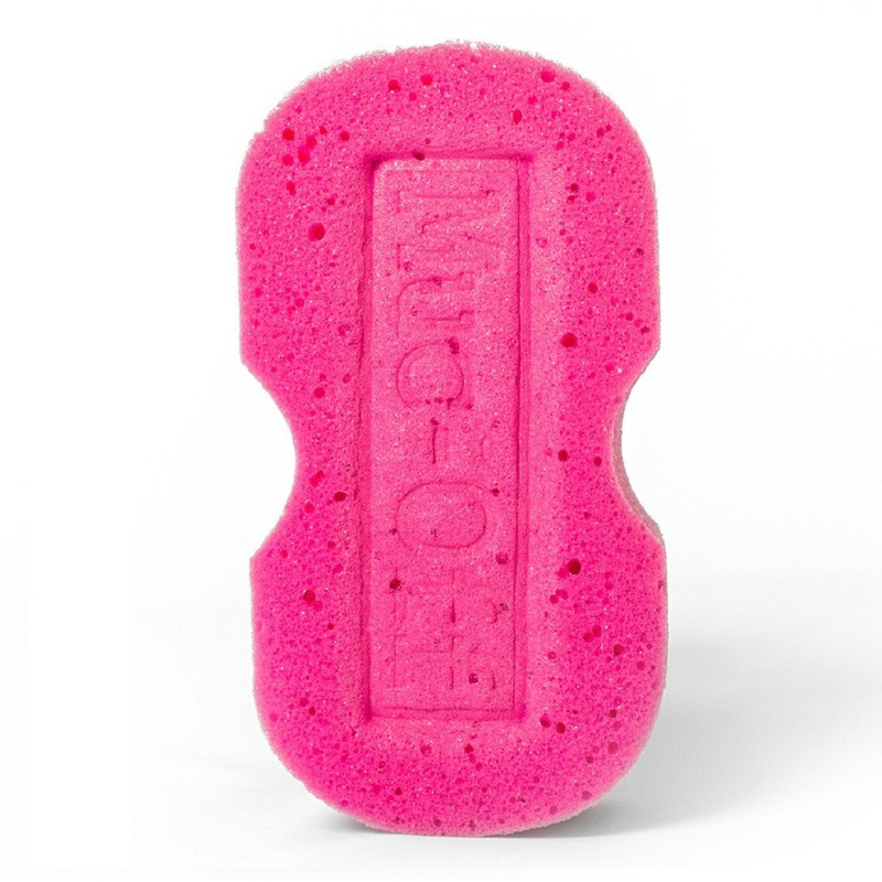 Éponge Muc-Off Expanding Microcell rose – Nettoyage doux et haute absorption vélo et moto