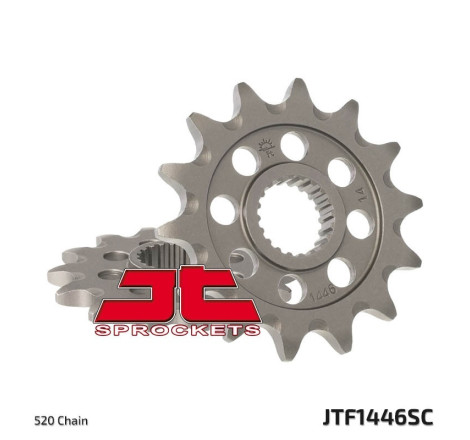 Kit chaîne JT 520HDS 13/48 super-renforcée - couronne ultra-light anti-boue 250 KX-F 2006 à 2010