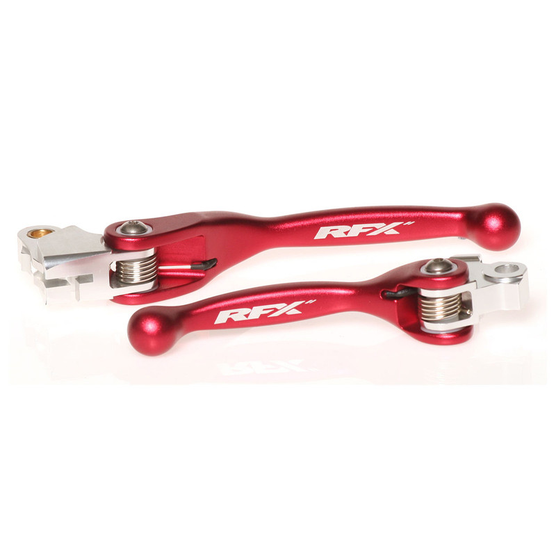 Ensemble leviers flexibles forgés RFX Race rouge pour 125/250/450 XX/XX-F 2022-2025