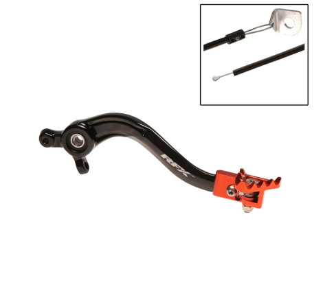 Levier de frein arrière RFX Pro FT (Noir/Orange) 125/250/350/450 SX/SX-F 2016