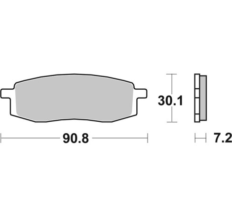 Plaquettes de frein avant BREMBO Off-Road métal fritté pour 125/250/490 YZ 1985-1988