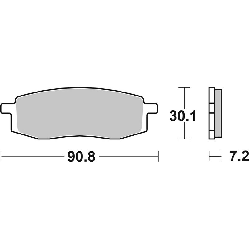 Plaquettes de frein avant BREMBO Off-Road métal fritté pour 125/250/490 YZ 1985-1988