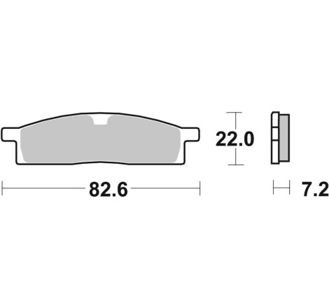 Plaquettes de frein avant BREMBO Off-Road métal fritté pour 65/85 YZ et 125 TT-R