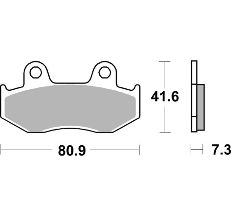 Plaquettes de frein avant BREMBO Off-Road métal fritté pour 125/250/500 CR 1984-1986