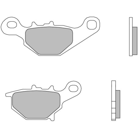 Plaquettes de frein arrière BREMBO Off-Road métal fritté pour 85 RM 2005-2023
