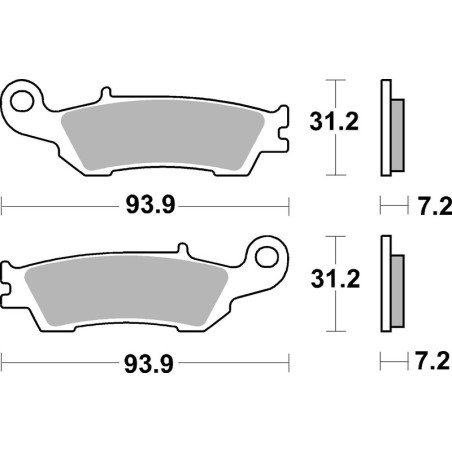 Plaquettes de frein avant BREMBO Off-Road métal fritté pour 125/250/450 YZ/YZ-F/XX/XX-F