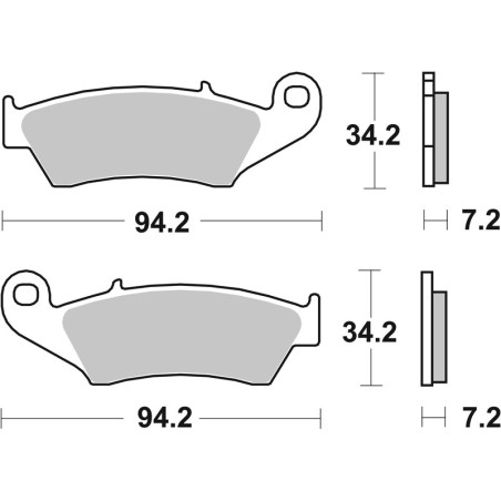 Plaquettes de frein avant BREMBO Off-Road métal fritté pour 125/250/450 YZ/YZ-F