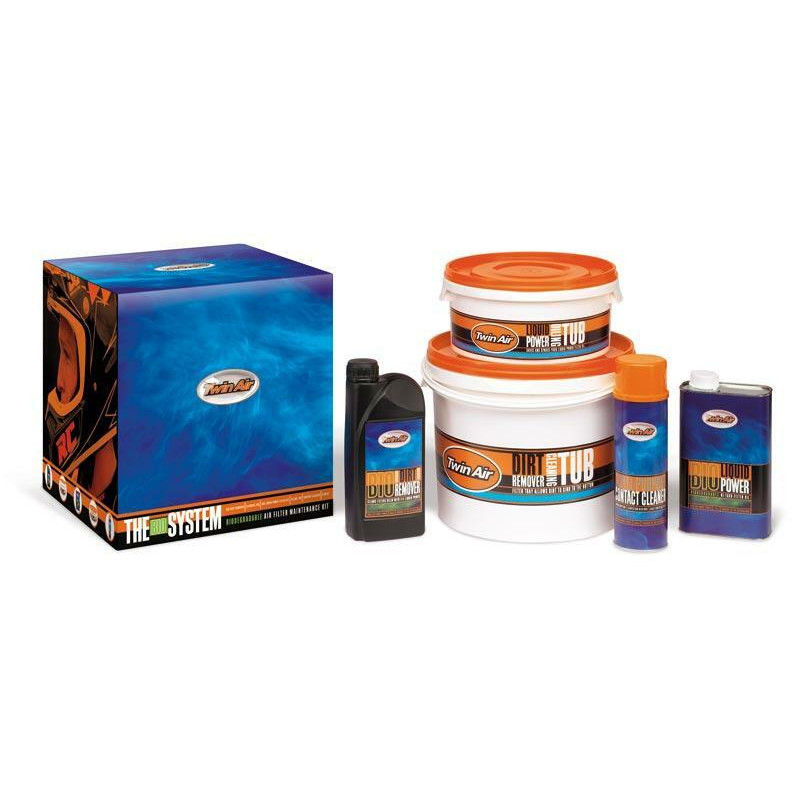 Kit d’entretien filtres à air TWIN AIR The System Bio CABIO - nettoyage et protection moto écologique