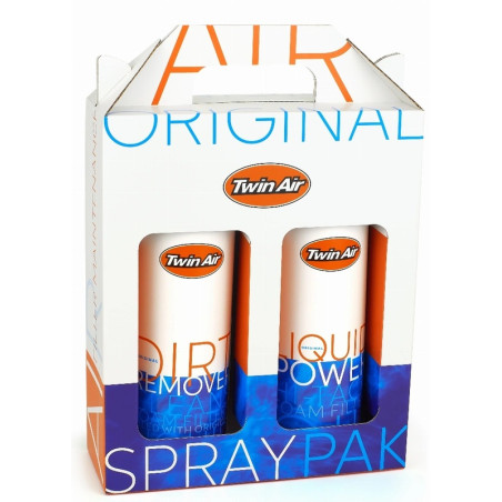 Pack nettoyage TWIN AIR Liquid Power + Dirt Remover 2x500ml - entretien filtre à air moto haute performance