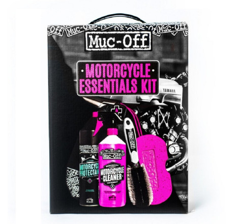 Kit entretien moto Muc-Off Essentials – Nettoyage et protection indispensables