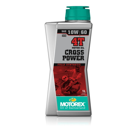 Huile moteur MOTOREX Cross Power 4T 10W60 20L – Huile moto 100% synthèse haute performance JASO MA2