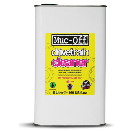 Drivetrain Cleaner Muc-Off 5L – Nettoyant transmission puissant pour vélo et moto