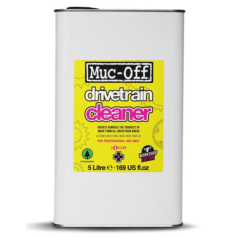 Drivetrain Cleaner Muc-Off 5L – Nettoyant transmission puissant pour vélo et moto