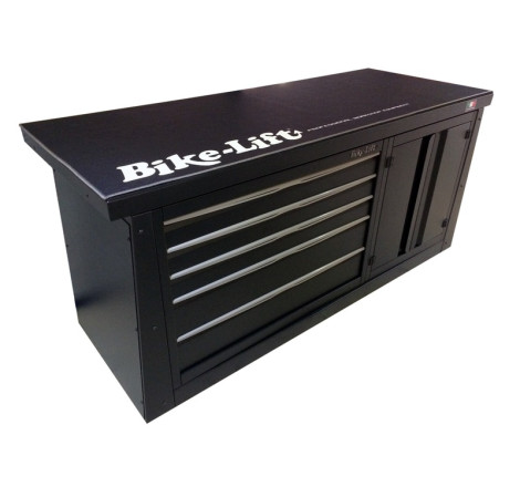 Meuble d'atelier BIKE LIFT 2 m – 5 tiroirs avec armoire