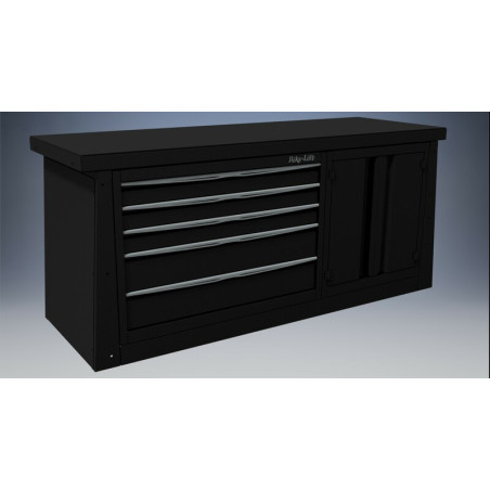 Meuble d'atelier BIKE LIFT 2 m – 5 tiroirs avec armoire