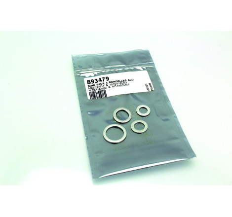Pack 4 rondelles joint de vidange BIHR alu M8/M10/M12/M14