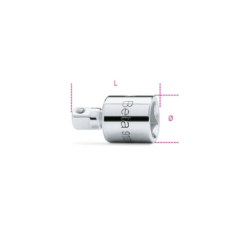Réducteur carré BETA femelle 3/8" et mâle 1/4"