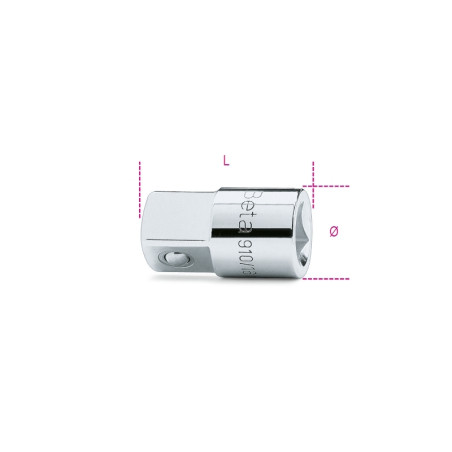 Augmentateur carré BETA femelle 3/8" et mâle 1/2"