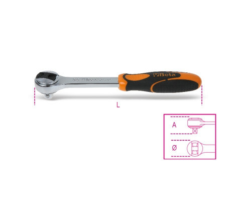 Cliquet réversible BETA 3/8" 72 dents