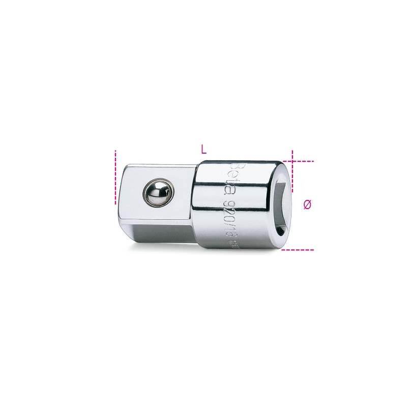 Augmentateur carré BETA femelle 1/2" et mâle 3/4"